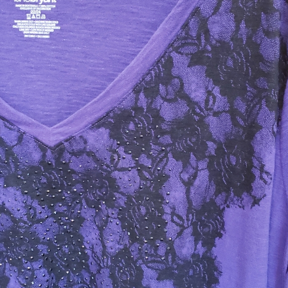 Purple Graphic Tee from Lane Bryant - Picture 2 of 3